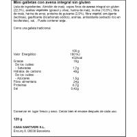 Galletas Jungla sin azúcares ni gluten SANTIVERI, bolsa 120 g