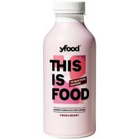 Batido sustitutivo frambuesa sin gluten ni lactosa YFOOD, 500 ml