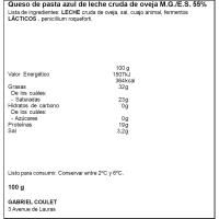 Queso Roquefort GABRIEL COULET, tarrina 100 g