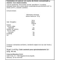 Caramelos con mentol refrescante limón VICKS, bolsa 72 g