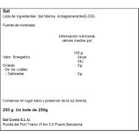 Sal marina SAL COSTA, salero 250 g