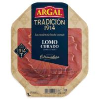 Plato lomo curado Extremadura ARGAL, bandeja 70 g Plato lomo curado Extremadura ARGAL, bandeja 70 g
