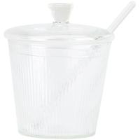 Sucrera de borosilicato , inclou tapa i cullera a joc,  360 ml JATA