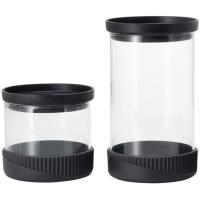 Pot de borosilicato apilable, de 500 ml i 1000 ml JATA, set 2 u