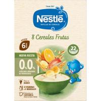 Papilla 8 cereales fruta 0% 0% NESTLÉ, caja 330 g