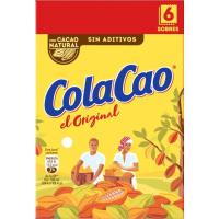 Cacao soluble en sobres COLA CAO, 6 uds, caja 96 g Cacao soluble en sobres COLA CAO, 6 uds, caja 96 g