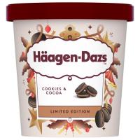 Helado cookies&cocoa HAAGEN DAZS, tarrina 420 ml Helado cookies&cocoa HAAGEN DAZS, tarrina 420 ml