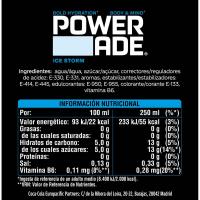 Bebida isotónica Ice Storm POWERADE, botella 1 litro