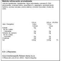 Refresco de cola sin azúcar COCA COLA, lata 50 cl Refresco de cola sin azúcar COCA COLA, lata 50 cl