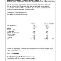 Refresco de cola sin azúcar sabor lima COCA COLA, lata 33 cl Refresco de cola sin azúcar sabor lima COCA COLA, lata 33 cl