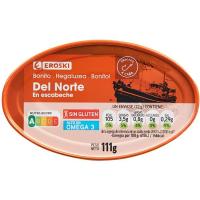 Bonito en escabeche EROSKI, lata 111 g