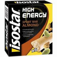 Barra high energy de almendras ISOSTAR, caja 150 g