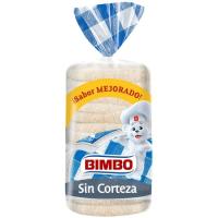 Pan de molde sin corteza BIMBO, paquete 450 g