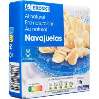 Navajuela al natural mediana 8/14 piezas EROSKI, lata 63 g