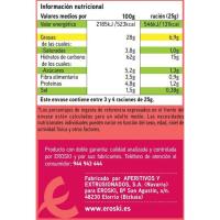 Cons de blat de moro formatge-bacón EROSKI, bossa 85 g