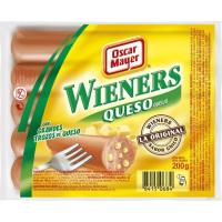 Salsitxes Wienner de formatge OSCAR MAYER, sobre 200 g