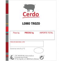 Lomo de cerdo en trozo EROSKI, bandeja peso aprox. 900 g