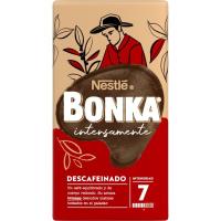 Café molido natural descafeinado BONKA, paquete 250 g