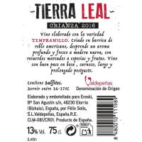 Vi negre Criança Valdepeñas TERRA LLEIAL, ampolla 75 cl