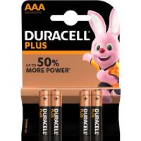 Pila alcalina Plus Power LR03 (AAA) DURACELL, pack 4 u