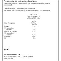 Colorant alimentari DUCROS, flascó 60 g