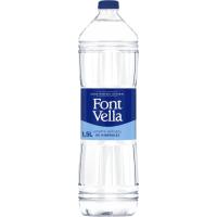 Agua mineral FONT VELLA, botella 1,5 litros