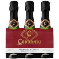 Cava Seco CODORNIU Benjamin, pack 3x20 cl