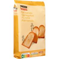 Pa torrat EROSKI basic, 30 llesques, paquet 270 g