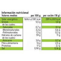 Pa torrat 100% integral EROSKI, 30 llesques, paquet 270 g