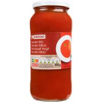 Tomate frito EROSKI, frasco 550 g 