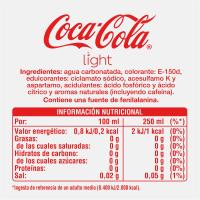 Refresc de cola light COCA-COLA, ampolla 2 litres