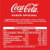 Refresco de cola COCA COLA, pack 12x33 cl
