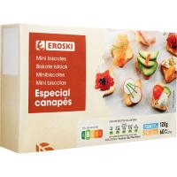 Mini biscottes EROSKI, caixa 120 g