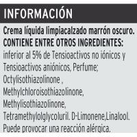 Crema liq. marrón oscurro para calzado EROSKI, aplicador 1 ud