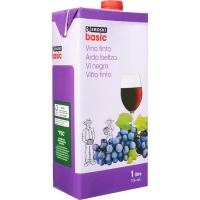 Vi negre EROSKI basic, brik 1 litre