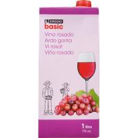 Vi rosat EROSKI basic, brik 1 litre