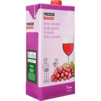 Vi rosat EROSKI basic, brik 1 litre