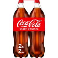 Refresco de cola COCA COLA, pack 2x2 litros