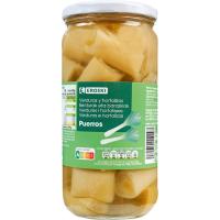 Porros en trossos EROSKI, flascó 400 g