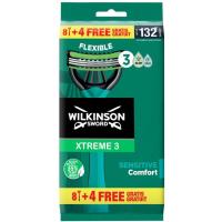 Máquinilla desechable WILKINSON Xtreme 3, pack 8+4 uds