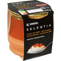 Arròs amb llet Eroski SELEQTIA, pot de fang 140 g