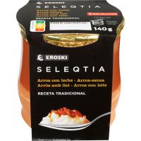 Arròs amb llet Eroski SELEQTIA, pot de fang 140 g