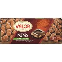 Chocolate puro con avellanas VALOR, tableta 200 g
