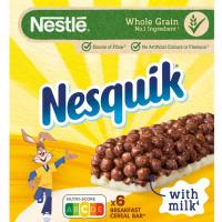 Barrita de cereal NESTLÉ Nesquik, 6 uds., caja 150 g