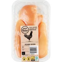 Pechuga entera de pollo EROSKI Natur, 2-3 uds., bandeja aprox. 520 g