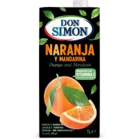 Suc de taronja i mandarina DON SIMON, brik 1 litre