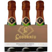 Cava Brut Extra CODORNIU, pack 3x20 cl