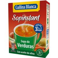 Sopinstant con verduras GALLINA BLANCA, caja 51 g