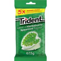 Xiclet menta verda TRIDENT, pack 5x13,6 g