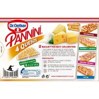 Panninis de 4 formatges DR. OETKER, pack 2x125 g